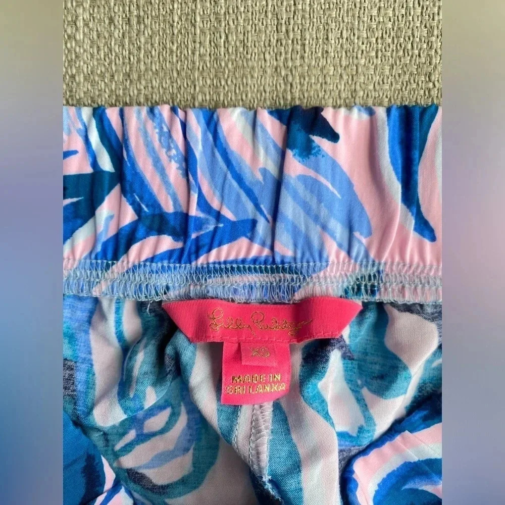 Lilly Pulitzer Pants Women’s XS Bal Harbour Palazzo Pink Tropics Heat Wave - Picture 7 of 13